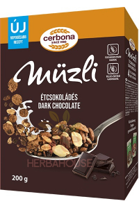 Obrázok pre Cerbona Dark Chocolate Muesli ciocolata neagra (200g)