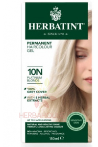 Obrázok pre Herbatint Vopsea naturală permanentă de păr 10N - blond platinat (150ml)