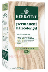 Obrázok pre Herbatint Vopsea naturala permanenta de par 10N - blond platinat (170ml)