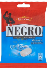 Obrázok pre Győri Negro Original Bomboane dure cu mentol neumplute (79g)