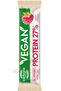 Obrázok pre Cerbona Vegan Baton proteic cu aromă de zmeură (40g)  