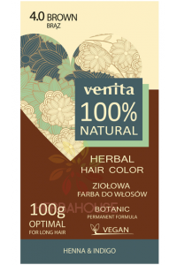 Obrázok pre Venita 100% culoare naturală a părului 4.0 - maro (100g)