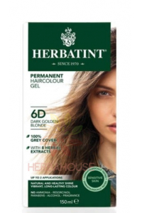 Obrázok pre Herbatint Vopsea naturală permanentă 6D - blond auriu închis (150ml)