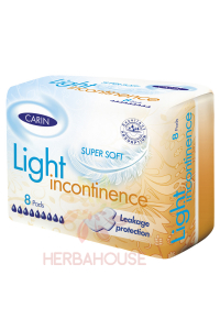 Obrázok pre CARIN Light Incontinence zilnice insert cu aripi (8buc)