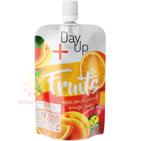 Obrázok pre DayUp Fruits Piure de fructe cu mere, piersici, morcov și portocale (100g)