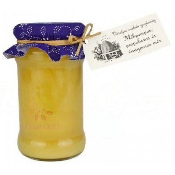 Obrázok pre Bivalyos Tanya Miere de rapiță cu lăptișor de matcă, propolis, polen (400g)