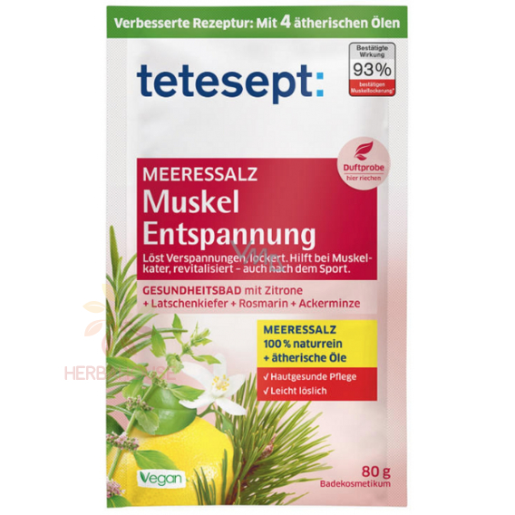 Obrázok pre Tetesept Sare de baie relaxanta (80g)