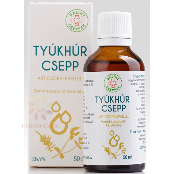 Obrázok pre Bálint cseppek Stellaria media cu picături de frunze de anghinare (50ml)
