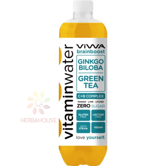 Obrázok pre Viwa Vitaminwater BrainBoost Zero băutură necarbogazoasă cu aromă de mango-lime (600ml)