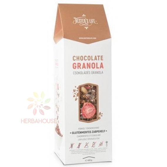 Obrázok pre Hester's Life Granola de ciocolată fără gluten, fără adaos de zahăr (320g)