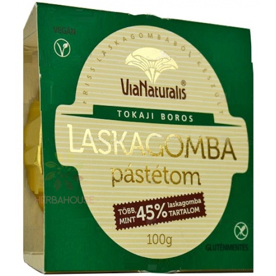 Obrázok pre Via Naturalis Paté de ciuperci stridii fără gluten cu vin Tokaj (100g)