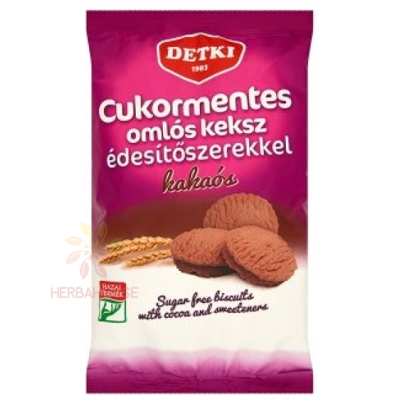 Obrázok pre Detki Crisp Biscuiți de cacao fără zahăr cu îndulcitori (180g)