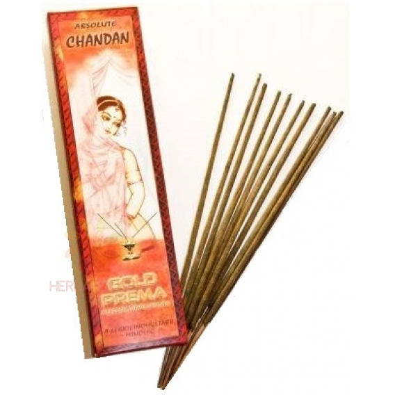 Obrázok pre Goloka Gold Prema Băț de tămâie Chandan (10buc)
