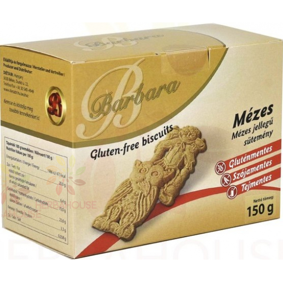 Obrázok pre Barbara Fără gluten Biscuiți cu miere (150g)