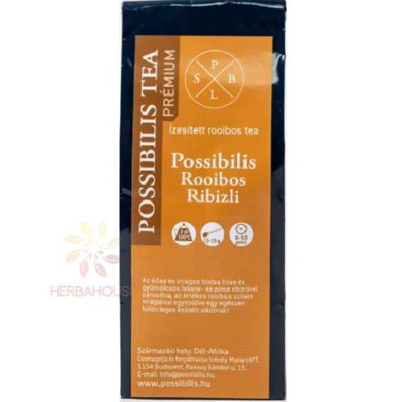 Obrázok pre Possibilis Rooibos ceai aromat cu coacăze negre, vrac (75g)