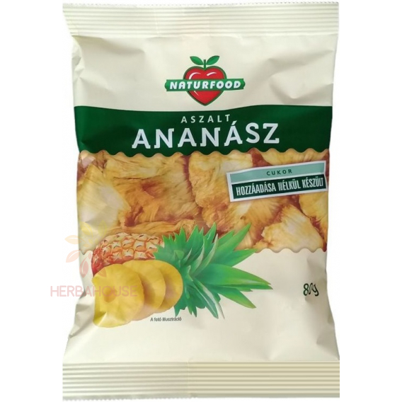 Obrázok pre Naturfood Felii de ananas uscat (80g)
