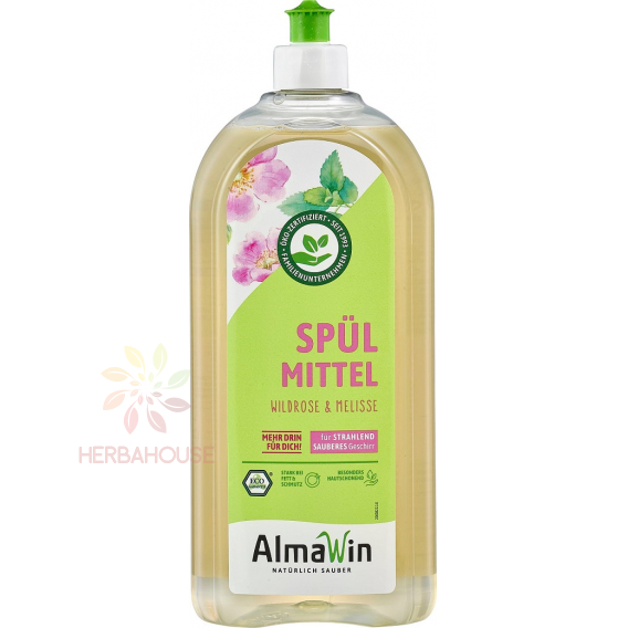 Obrázok pre AlmaWin ECO Detergent lichid vase trandafir salbatic si roinita (1000ml)