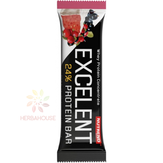 Obrázok pre Nutrend Excelent Fără gluten Baton proteic cu coacăze negre și merișoare (85g)