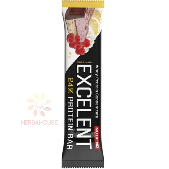 Obrázok pre Nutrend Excelent Fără gluten Baton proteic cu ciocolată dublă, lămâie, brânză de vaci, zmeură și merișoare (85g)