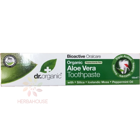 Obrázok pre Dr.Organic Pastă de dinți cu Aloe vera (100ml)