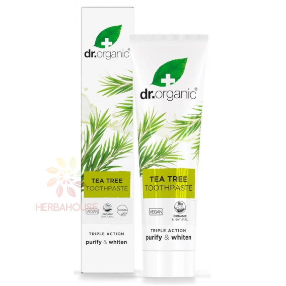 Obrázok pre Dr.Organic Pastă de dinți cu ulei de arbore de ceai australian (100ml)