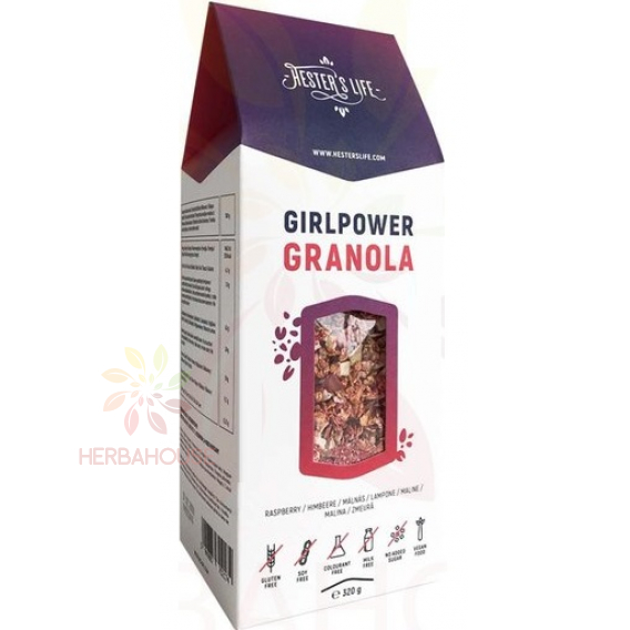 Obrázok pre Hester´s Life Girlpower Granola fără gluten cu zmeură (320g)