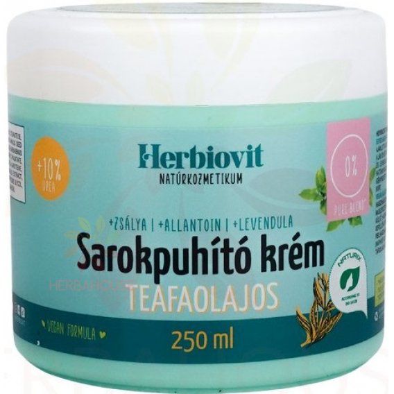 Obrázok pre Herbiovit Cremă emolientă pentru călcâie cu ulei de arbore de ceai (250ml)