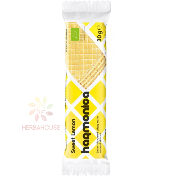 Obrázok pre Harmonica Bio Napolitana dintr-un bob Einkorn cu crema de lamaie (30g)