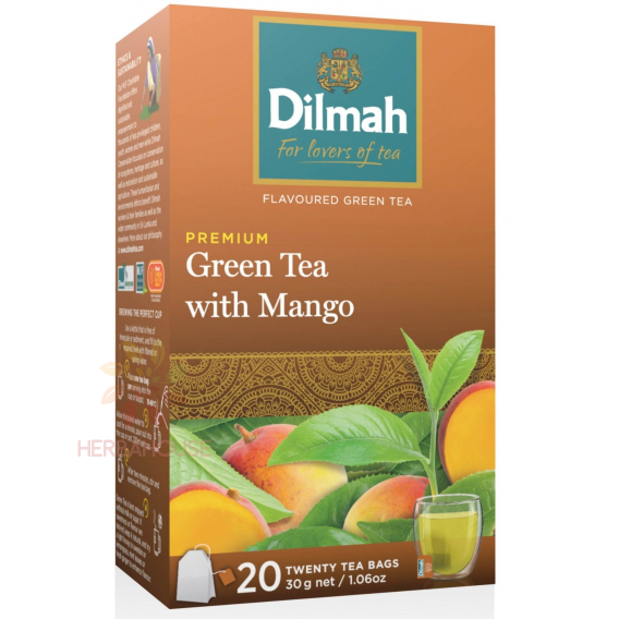 Obrázok pre Dilmah Ceai verde cu mango (20buc)