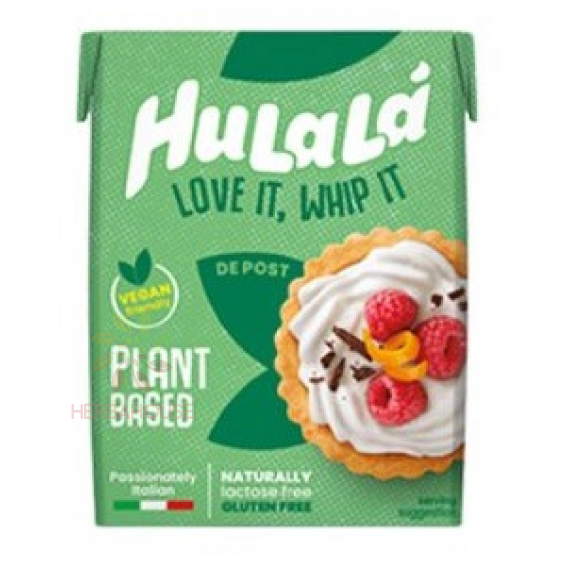 Obrázok pre Hulala Vegan Frișcă pentru frișcă fără lactoză, fără gluten - îndulcită (200ml)