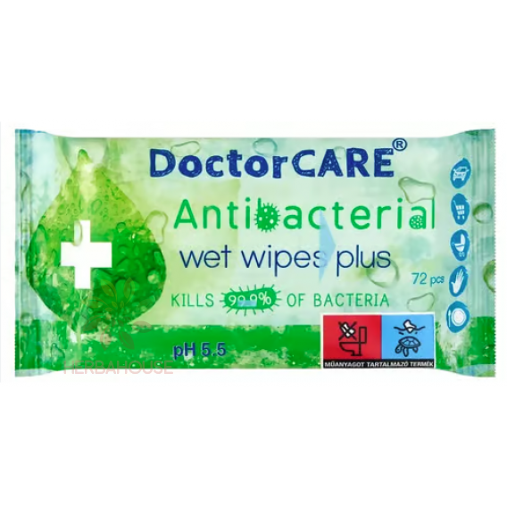 Obrázok pre DoctorCare Șervețele umede antibacteriene (72buc)