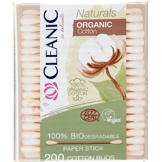 Obrázok pre Cleanic Naturals Bio Tampoane de bumbac (200 buc)