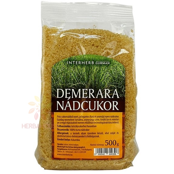 Obrázok pre Interherb Gurman Zahăr din trestie Demerara (500g)