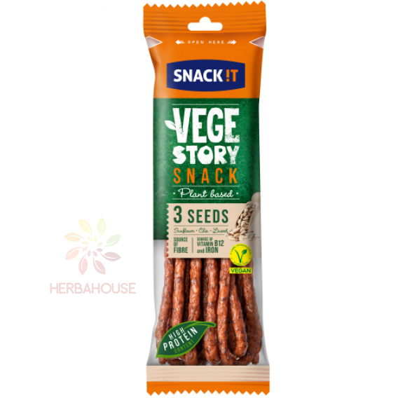 Obrázok pre Snack !t Vege story snack gustare 3 tipuri de semințe (90g)