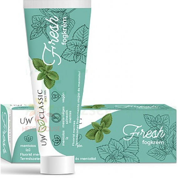 Obrázok pre Charlotte Cosmetic UW Classic Fresh Pastă de dinți fără fluor (75ml)