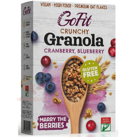 Obrázok pre Avena GoFit Granola fără gluten - afine și afine (250g)