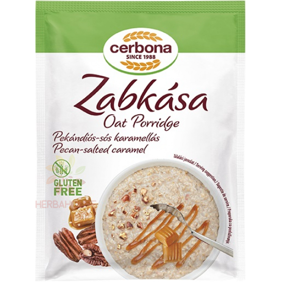 Obrázok pre Cerbona Fără gluten terci de ovăz cu nuci pecan și caramel sărat (50g)