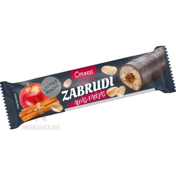 Obrázok pre Cornexi Zabrudi Baton de ovăz cu umplutură de mere și scorțișoară în strat de cacao (30g)