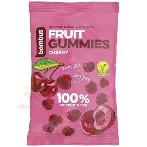 Obrázok pre Bombus Fruit Gummies gume de cireșe (35g)