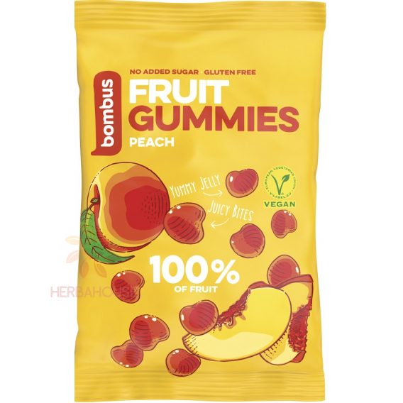 Obrázok pre Bombus Fruit Gummies gume de piersici (35g)