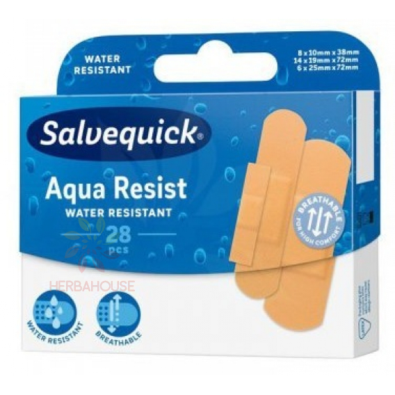 Obrázok pre Salvequick Aqua Resist plasturi (28buc)
