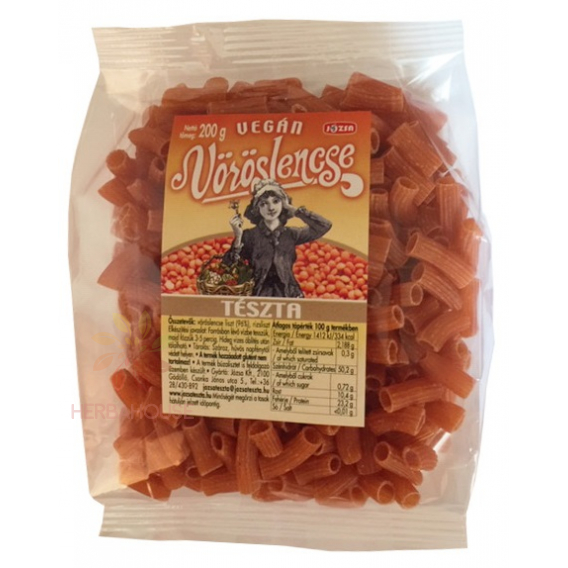Obrázok pre Józsa Vegan paste de linte roșie tăiței largi (200g)