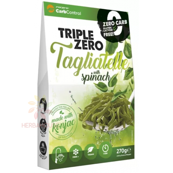 Obrázok pre Forpro Triple Zero Pasta Paste Paste Konjac cu tagliatelle de spanac (270g)