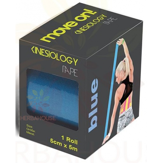 Obrázok pre Move On Banda de kinesiologie - blue 5cm x 5m (1buc)
