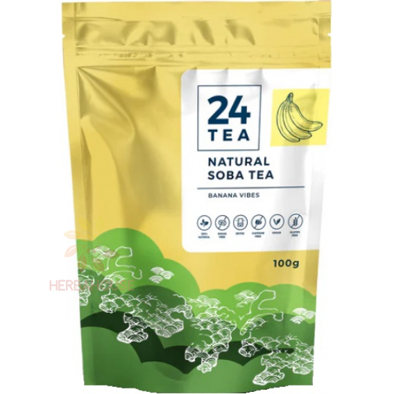 Obrázok pre 24Tea Natural Soba Ceai de hrișcă cu aromă de banane (100g)