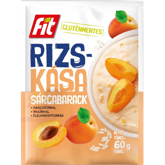 Obrázok pre Fit Terci de orez fără gluten cu caise (60g)