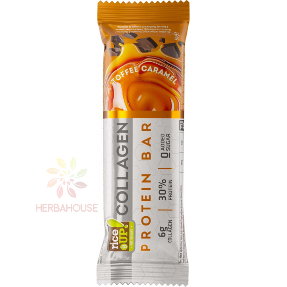 Obrázok pre Rice Up Baton proteic de colagen Toffee Caramel (50g)