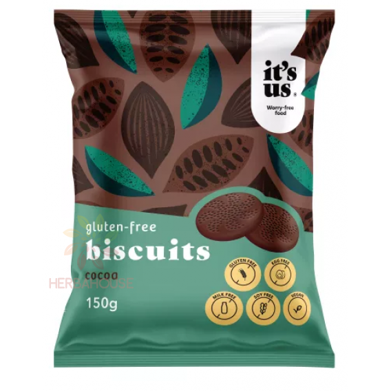 Obrázok pre It´s us Biscuiți cu cacao fără gluten (150g)