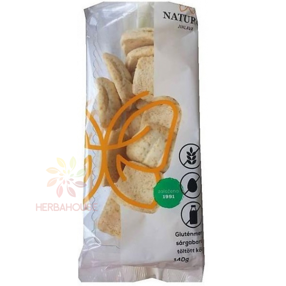 Obrázok pre Natural Biscuiți umpluți cu mei fără gluten - caise (140g)