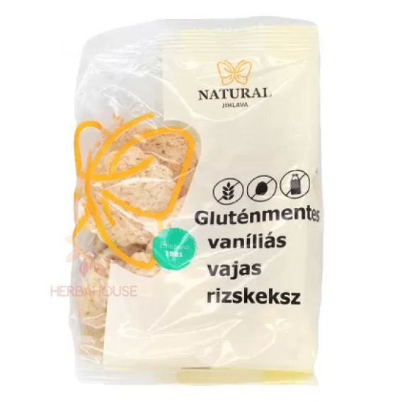 Obrázok pre Natural Biscuiți de orez cu unt fără gluten - vanilie (100g)